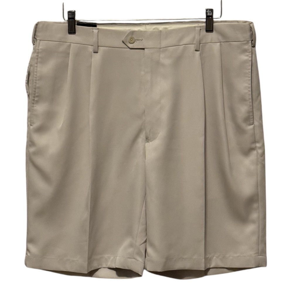 Jos A Bank Golf Shorts Mens LeadBetter Golf 38X9 Pleated Khaki New With Tags